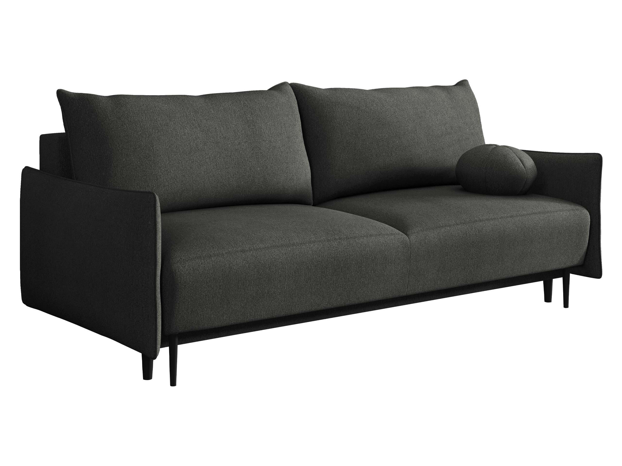 SCHLAFSOFA Dalia - Dunkelgrau/Schwarz, Holz/Textil (225/88/98cm) - MIRJAN24