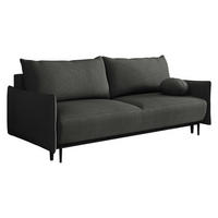 SCHLAFSOFA Dalia - Dunkelgrau/Schwarz, Holz/Textil (225/88/98cm) - MIRJAN24