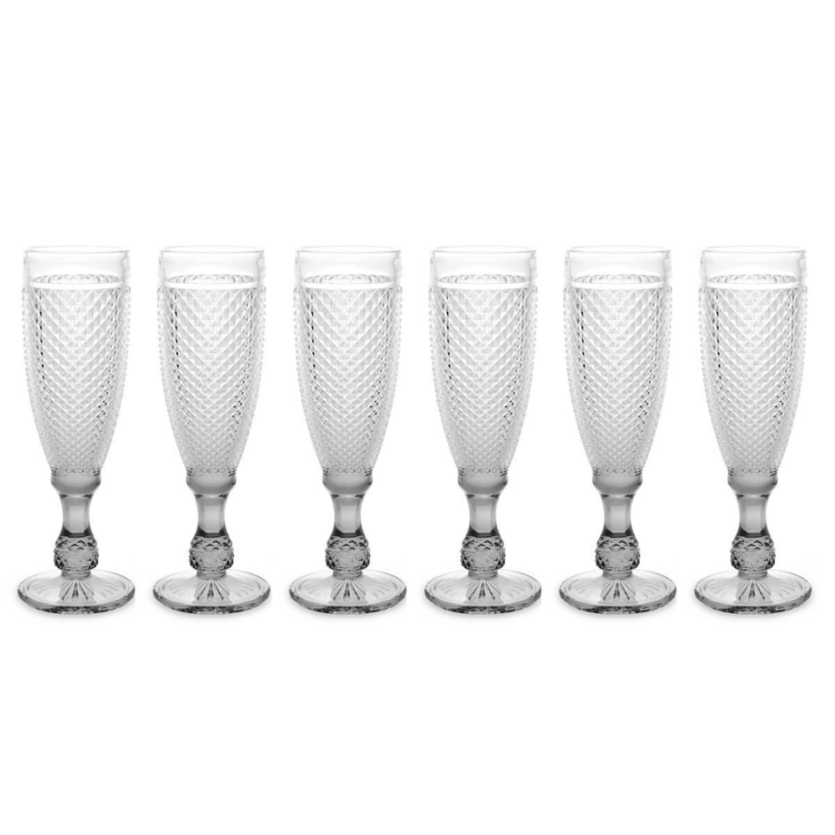 CHAMPAGNERGLAS 185 ml 6 Stück - Transparent, Glas (5.7L) - Vivalto