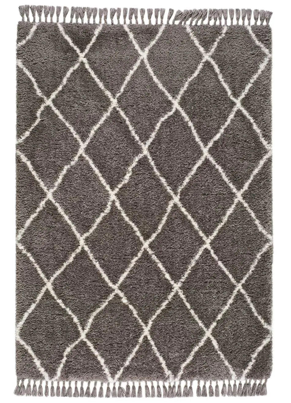 HOCHFLORTEPPICH Grau Samira 140/200 cm - Grau, Textil (140/200cm) - Atticgo