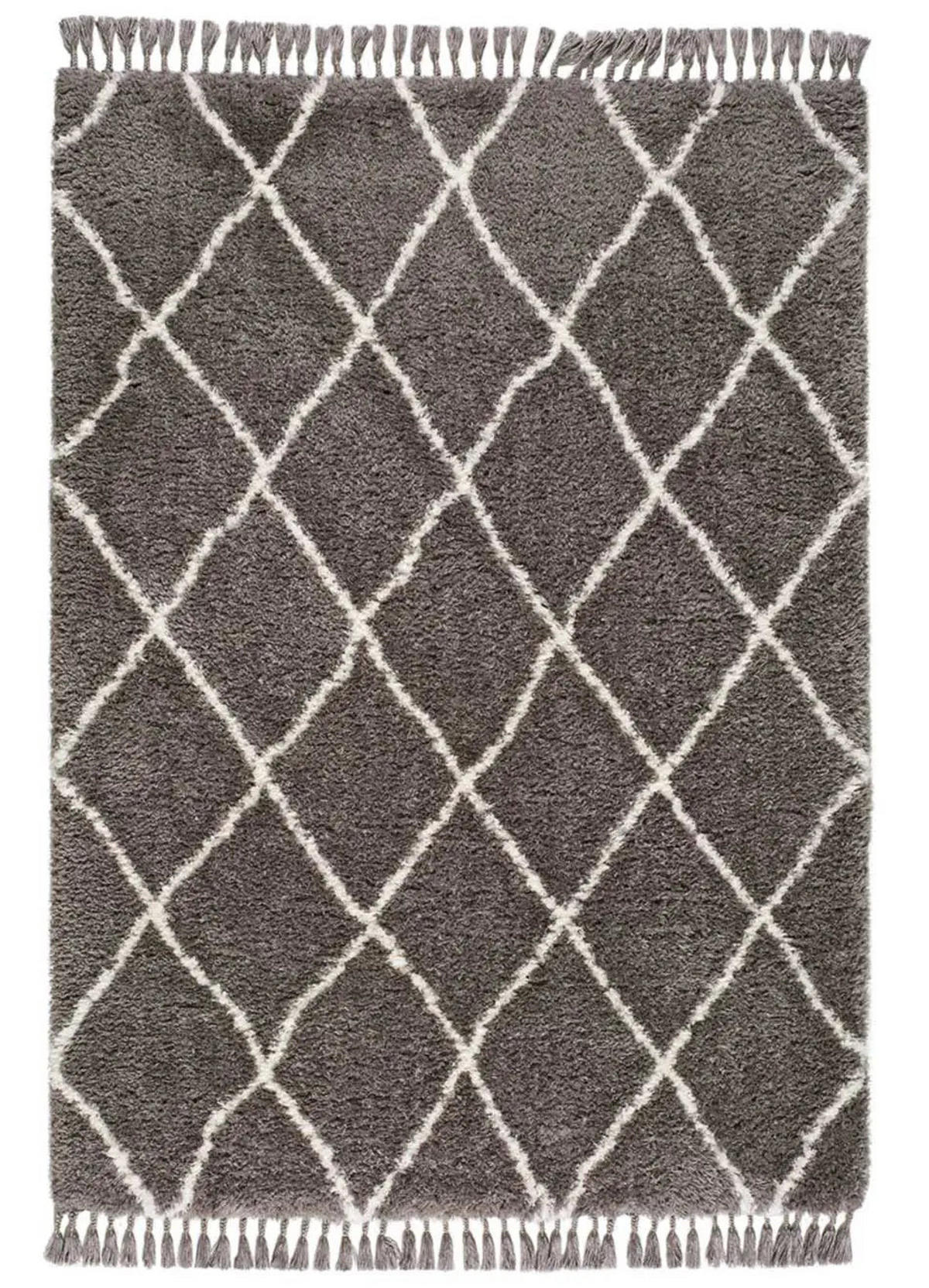 HOCHFLORTEPPICH Grau Samira 140/200 cm - Grau, Textil (140/200cm) - Atticgo