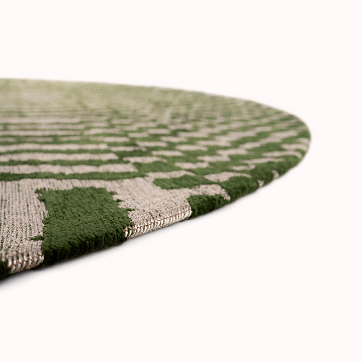 TEPPICH Oasis Structures Berber 240/240 cm - Grün, Textil (240/240cm) - Louis De Poortere