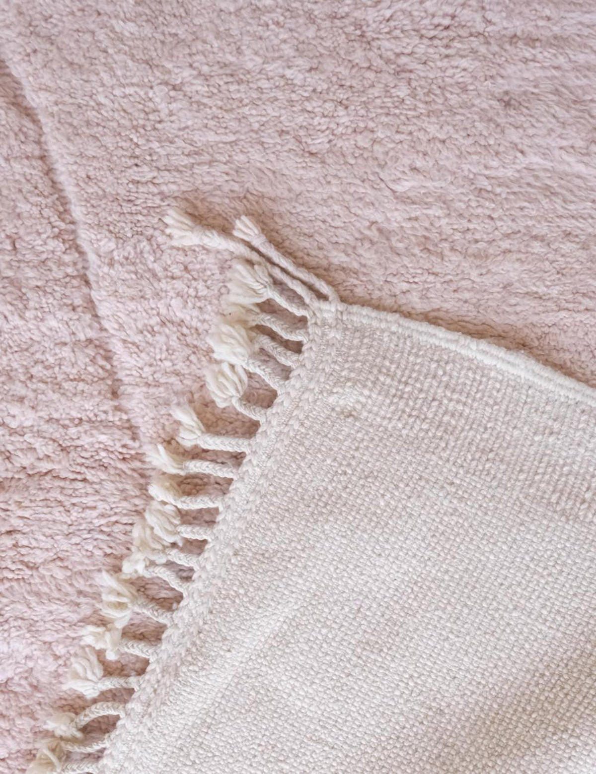 BERBERTEPPICH authentisch und natürlich aus Wolle 200x 300 cm - Pink, Naturmaterialien (200/300cm) - AFK Living