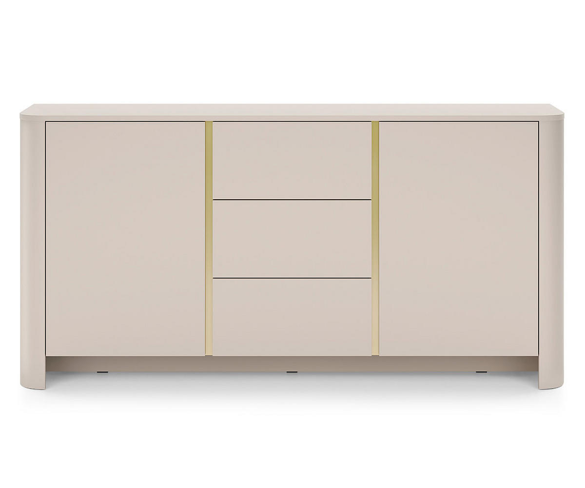 SIDEBOARD Bari Kaschmir 168 / 39 / 84cm - Kaschmir/Beige, Holzwerkstoff (168/84/39cm) - Feldmann-Wohnen