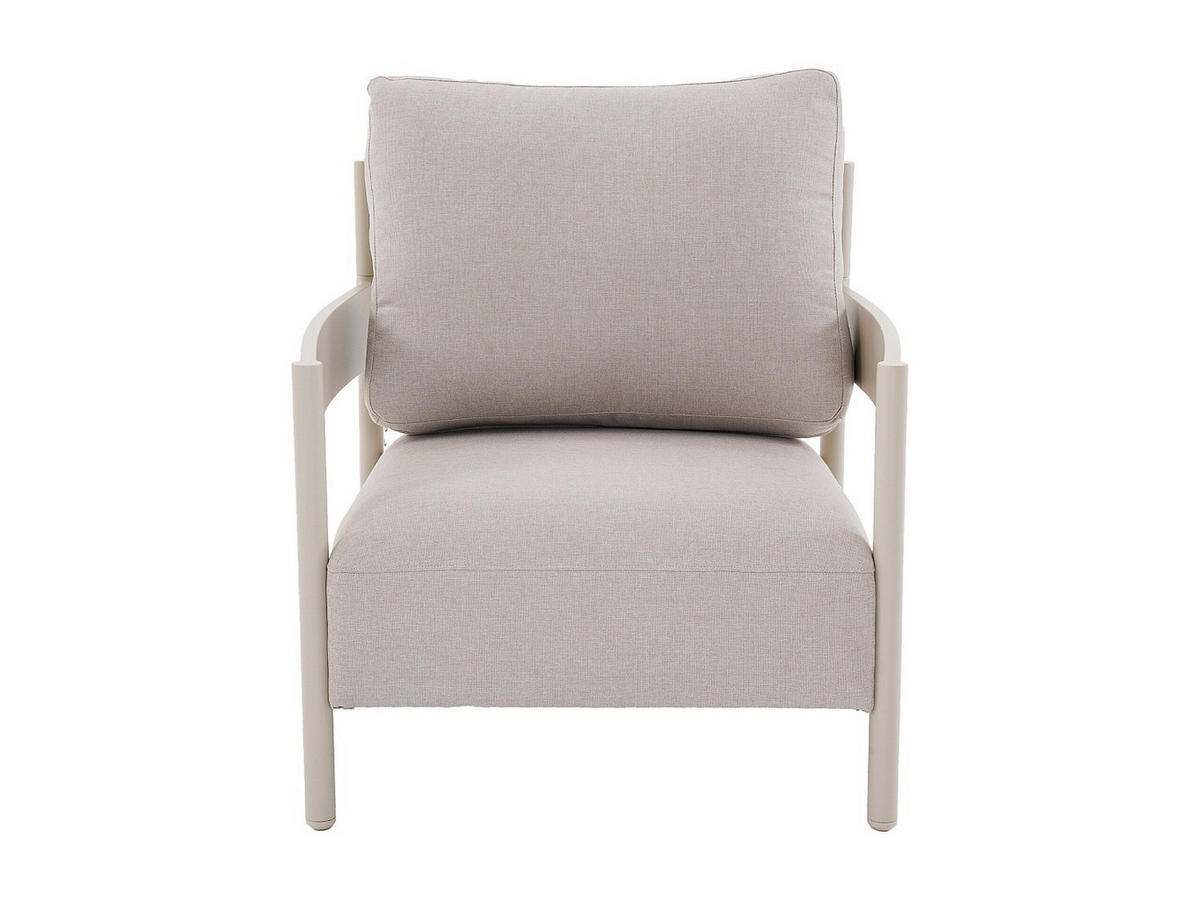 GARTENSITZGRUPPE im Set - 4 -Sitzer - Aluminium - beige, cremefarben - LOMAM - Beige, Metall - Vente-Unique