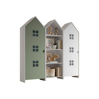 REGALSCHRANK Set Kania 173x37x171 MDF Weiß /Bunt - Weiß/Grün, Holzwerkstoff (173/171/37cm) - 58aufmkessel