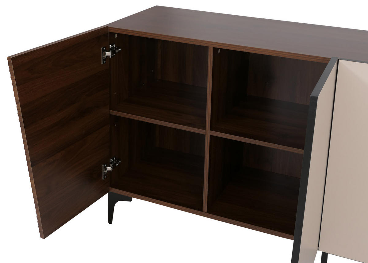 SIDEBOARD Walnuss Dekor - Walnussfarben, Holz (160/80/42cm) - MCW