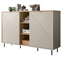 SIDEBOARD Kaschmir, Evoke Eiche 154 x 95 cm, Kommode in modernem Design - Kaschmir/Eichefarben, Holzwerkstoff/Metall (154/95/40cm) - Inn.Furn