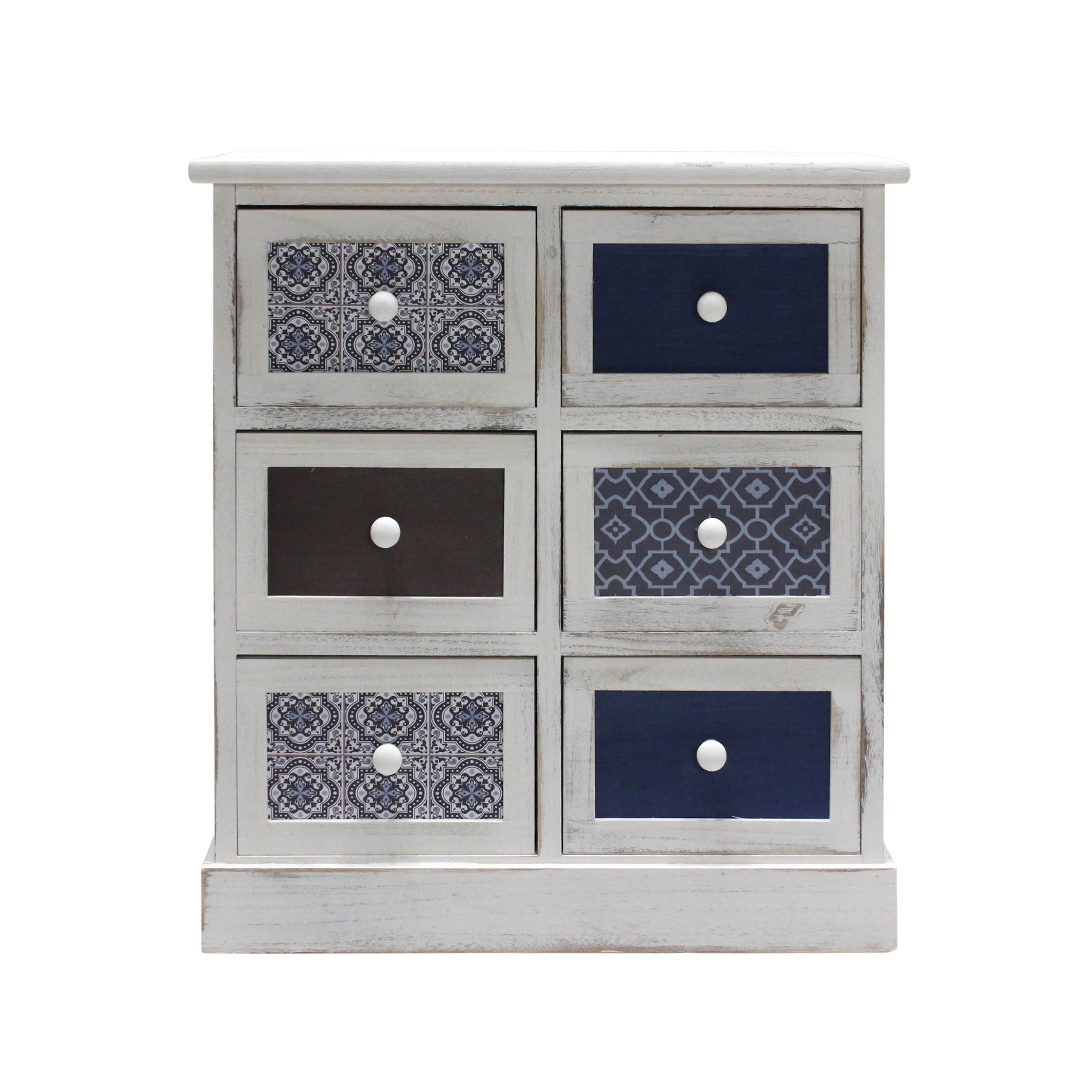 KOMMODE Weiß 25/56/60 cm - Weiß, Holz (25/60/56cm) - Mobili Rebecca