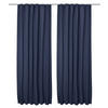 VORHANG Amelie TK mit Kräuselband 140x245cm Blau (2tlg) - Blau, Textil (140/245/1cm) - Beautissu 