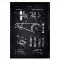 POSTER Patent Fahrrad-Kunst A3 Rahmenlos - Klar, Papier (29.7/5/42cm) - Nacnic