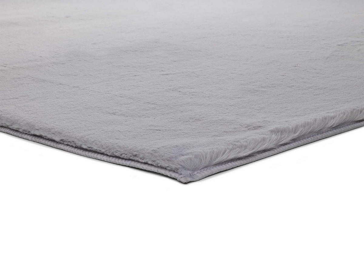 KUNSTFELL waschbar Silber Fox 60/90 cm - Silberfarben, Textil (60/90cm) - Atticgo