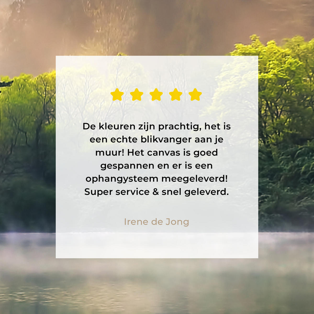 LEINWANDBILD Natur - Bäume - Berge - See - Wasser 40x60 cm - Hellgrün, Textil (40/60cm) - MuchoWow