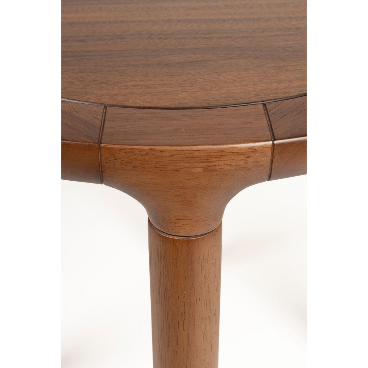BEISTELLTISCH Storm Rund 45 cm Walnussfarbe - Braun, Holz (45/45/45cm) - Zuiver