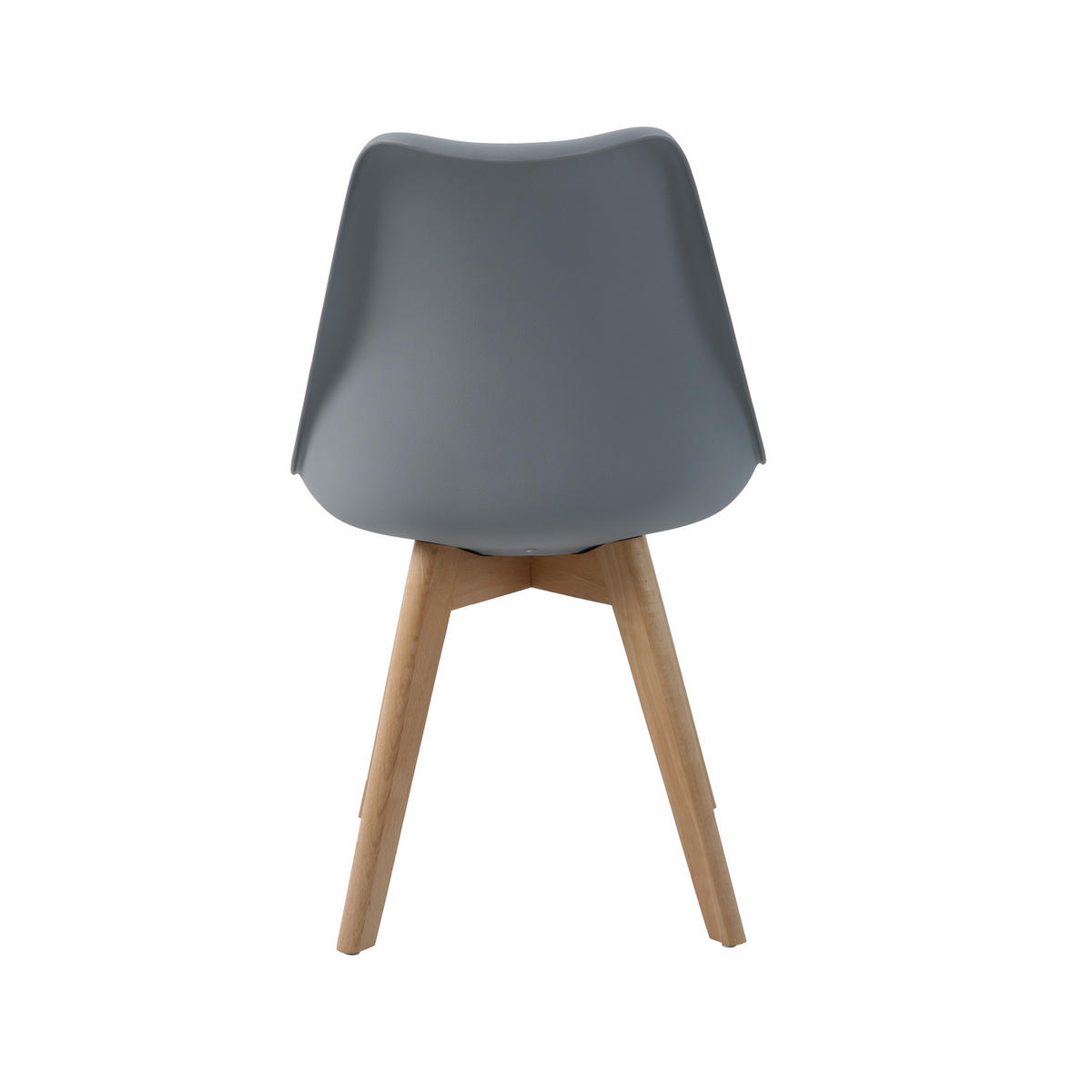 ESSZIMMERSTUHL MATS mit Sitzschale 2er Set in Grau - Grau, Textil (49/81/58cm) - SVITA
