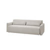SCHLAFSOFA NEO Grau Cord - Greige/Schwarz, Kunststoff/Textil (233/75/108cm) - KAWOLA