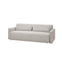 SCHLAFSOFA NEO Grau Cord - Greige/Schwarz, Kunststoff/Textil (233/75/108cm) - KAWOLA