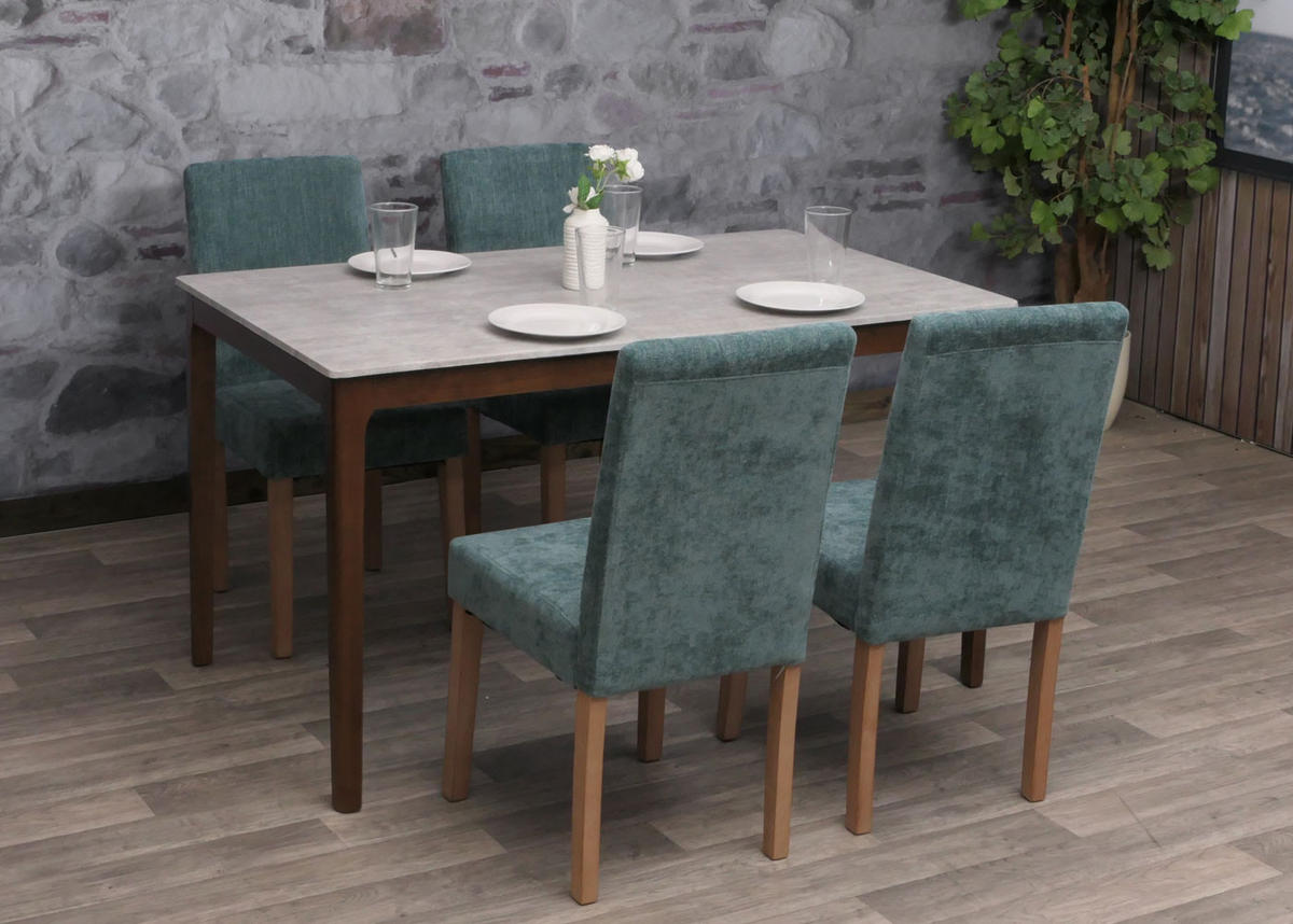 ESSZIMMERSTUHL Grün 4er-Set - Grün, Textil (42/90/50cm) - MCW