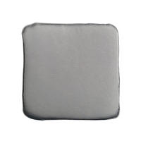 OUTDOOR SITZKISSEN COMFORT LINE Kunstfaser Anthrazit 40 cm - Anthrazit/Grau, Kunststoff/Textil (40/6/40cm) - riess-ambiente