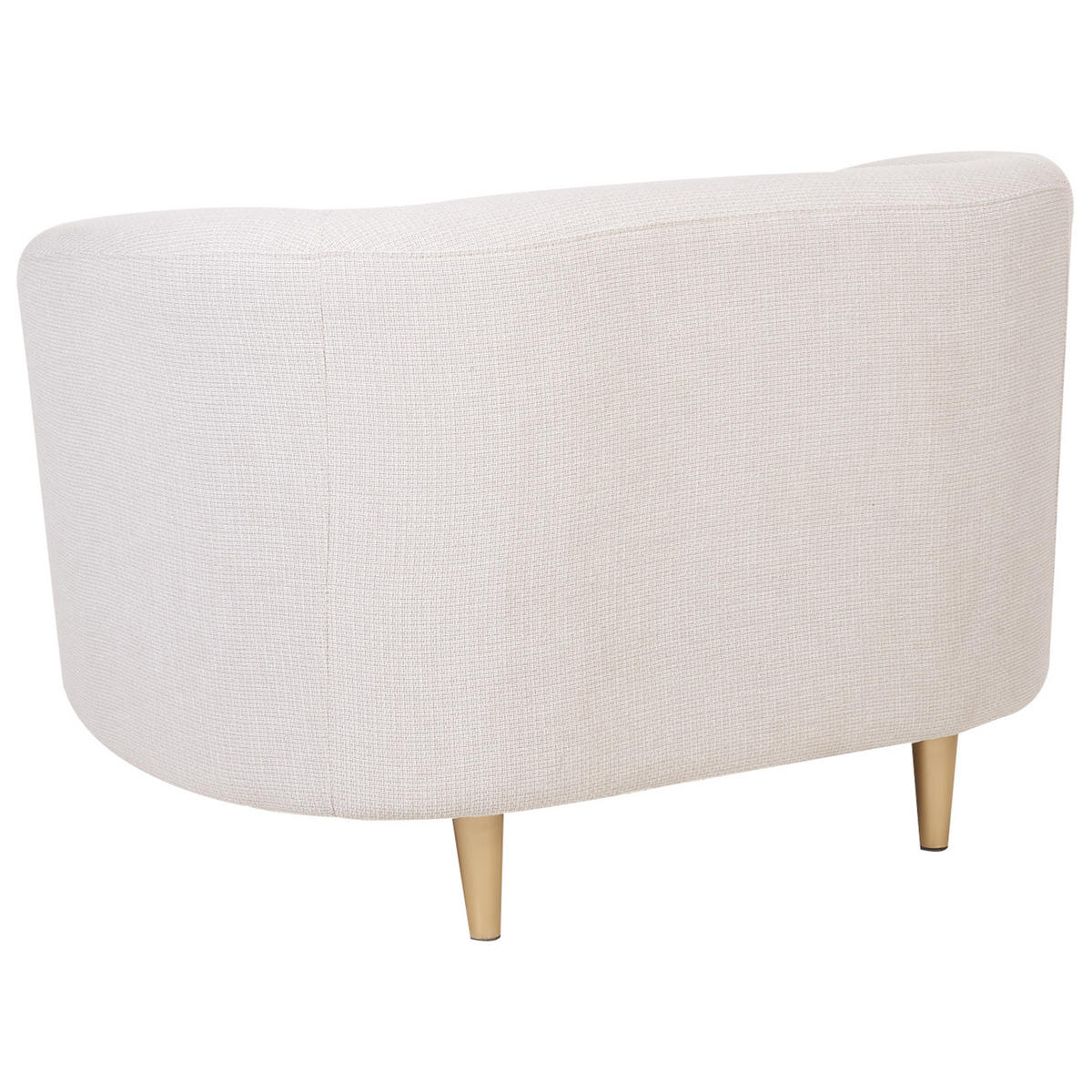 3-SITZER SOFA SET Polsterbezug beige/gold Loen - Beige/Goldfarben, Textil (155/79/70cm) - Beliani