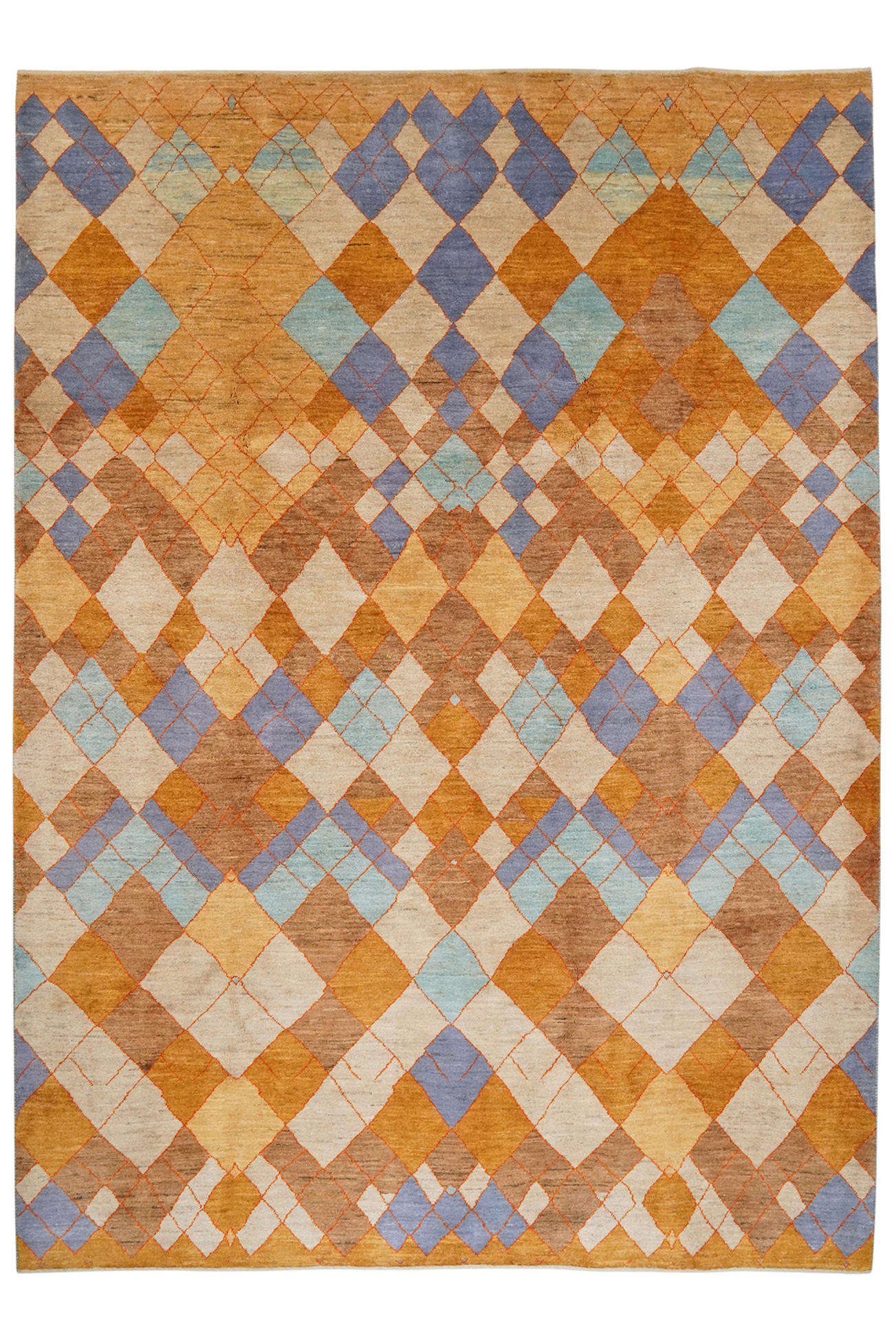 TEPPICH Rizbaf Mehrfarbig 238/172 cm Schurwolle - Multicolor, Textil (172/238cm) - Looma