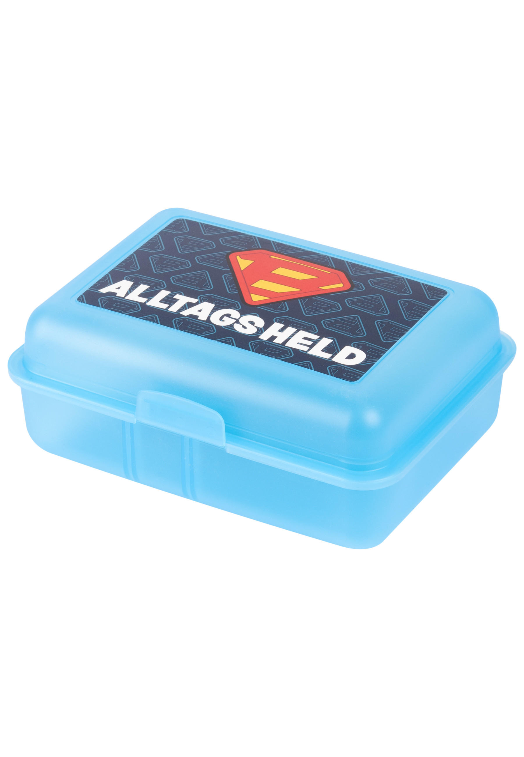 BROTDOSE Bastian Bielendorfer Alltagsheld Blau 17,5 x 12,8 x 6,9 cm - Blau, Kunststoff (17.5/6.9/12.8cm) - United Labels