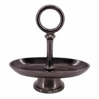 ETAGERE 30x15x32 cm, Aluminiumguss - Rostfarben, Metall (15/32/30cm) - PTMD Collection