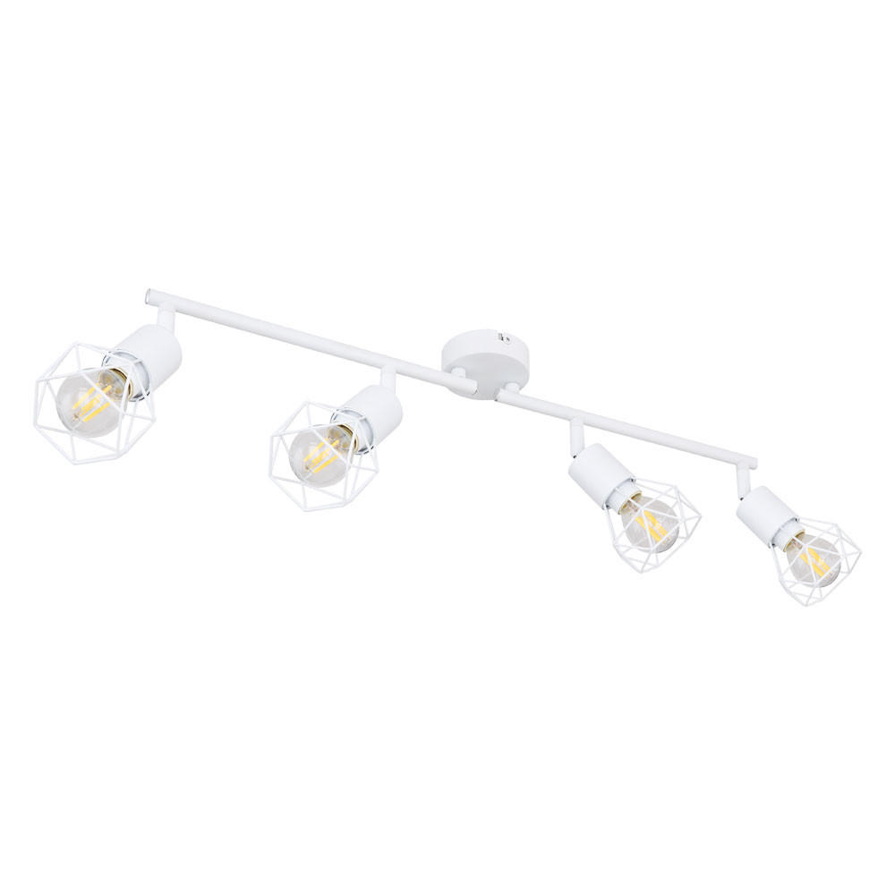 LED DECKENLEUCHTE Metall Weiß - Weiß, Metall (60/8/19.5cm) - Globo Lighting