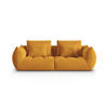 SOFA modular Bloom aus Samt gelb 3 Sitzplätze - Gelb, Textil (106/95/232cm) - Micadoni
