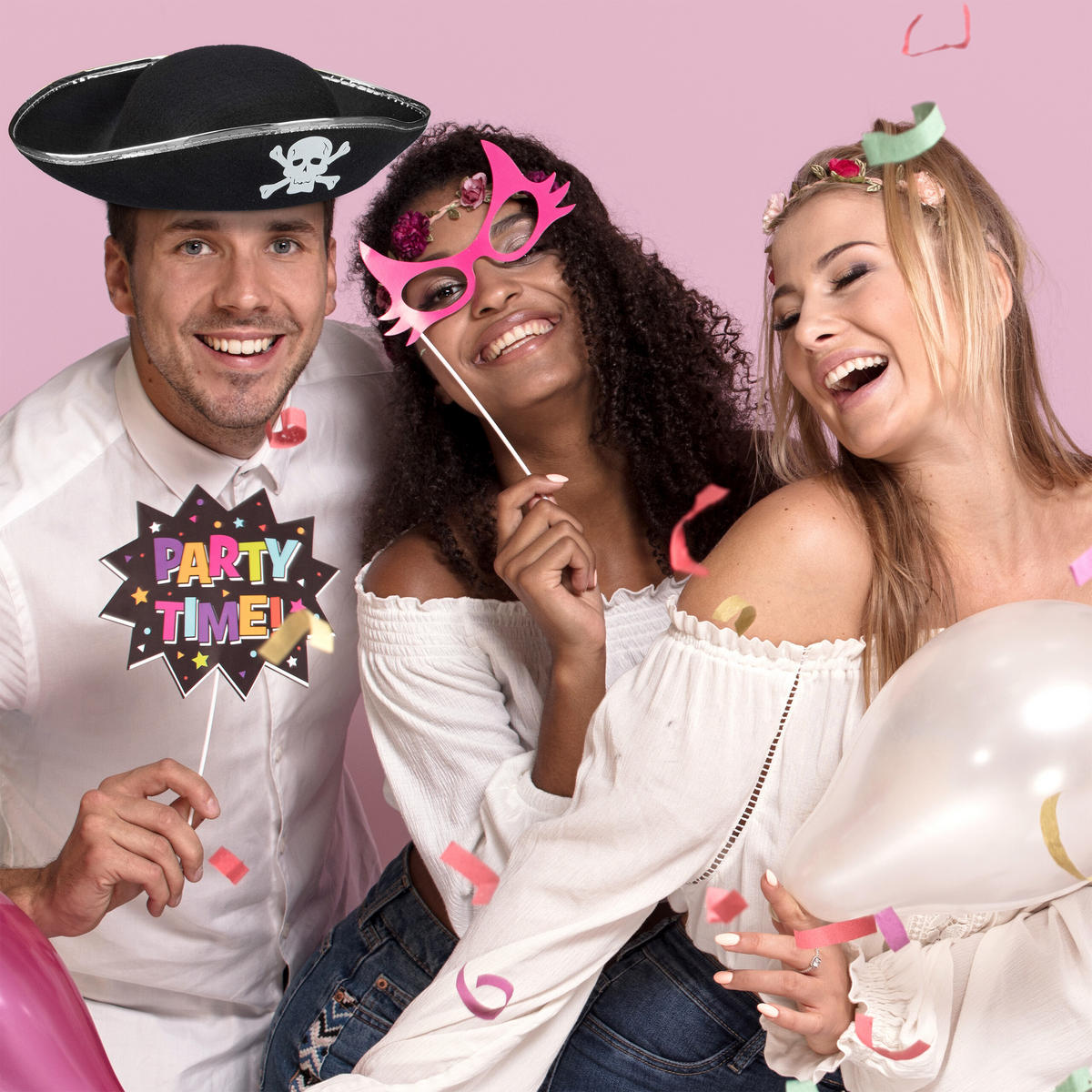 4XPIRATENHUT - Schwarz, Textil (33/11/24cm) - Relaxdays