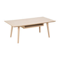 COUCHTISCH mit 1 Ablage aus Eiche, weiss gelaugt - Eiche Wotan, Holzwerkstoff (60/115/42cm) - ebuy24