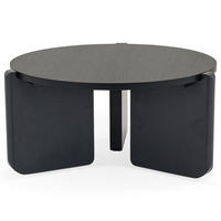 COUCHTISCH KALI schwarz - Schwarz, Holzwerkstoff (80/80/40cm) - IDIMEX