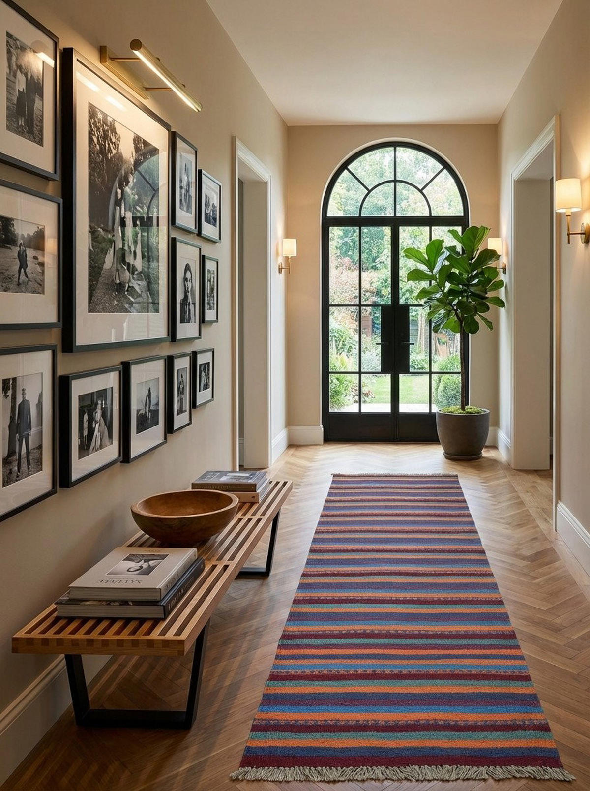 HANDWEBTEPPICH Kelim Gashgai Mehrfarbig 197/60 cm Schurwolle - Multicolor, Textil (60/197cm) - Looma