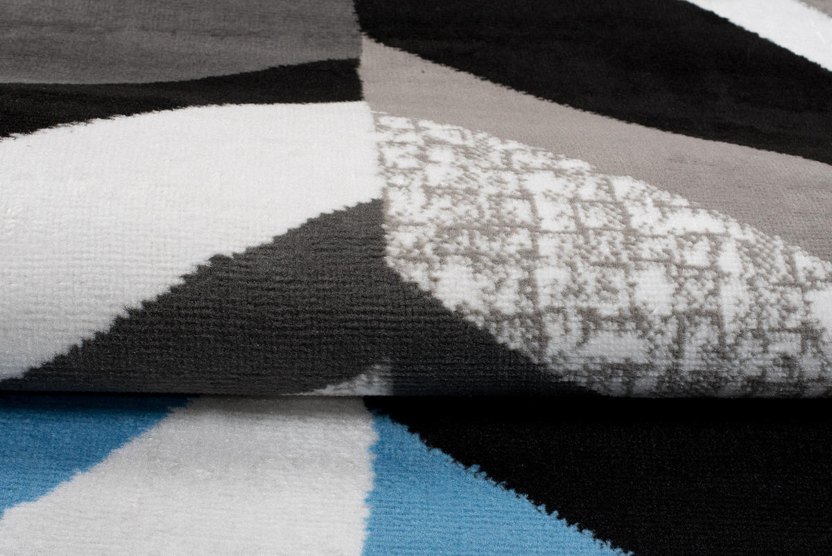 TEPPICH MAYA Blau Streifen Gestreift Meliert 300/400 cm - Blau, Textil (300/400cm) - Tapiso