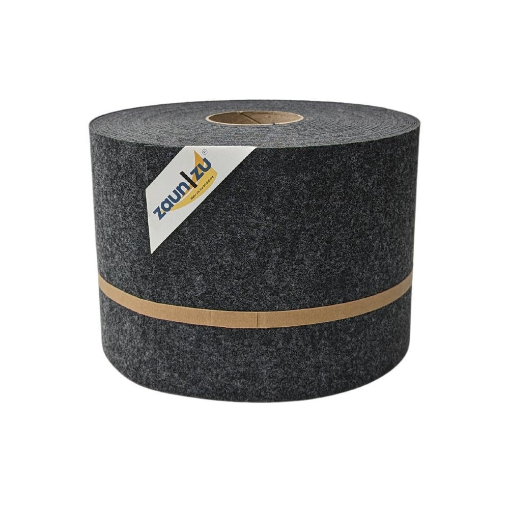SICHTSCHUTZSTREIFEN Design Vlies für Doppelstabmatten Anthrazit 35m - Anthrazit, Kunststoff (3500/19cm) - ZAUN|ZU