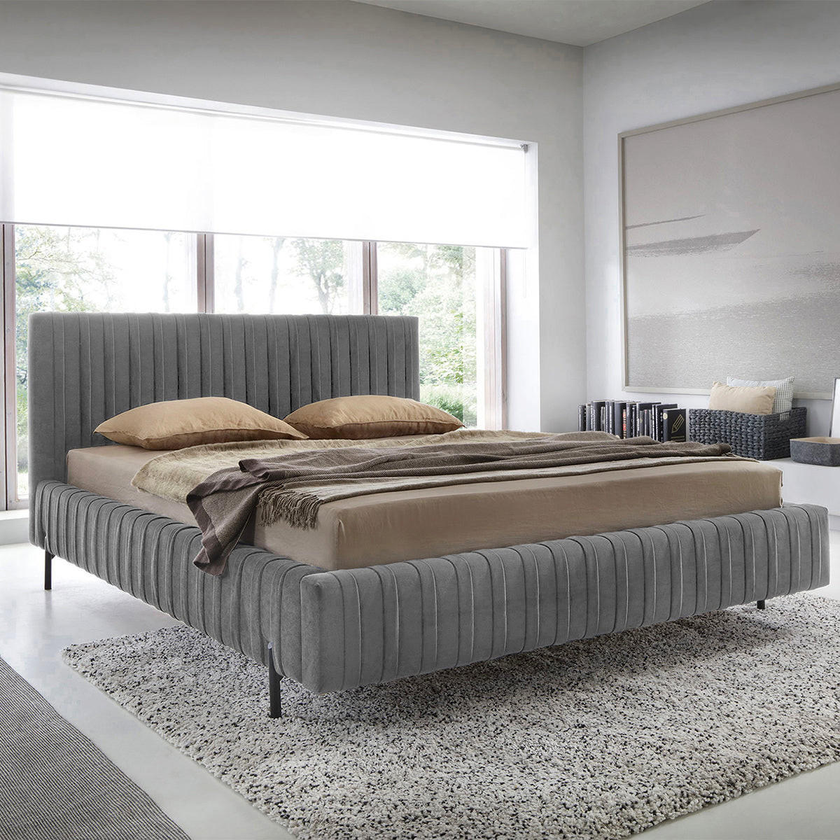 TODO - Grau, Holz (160/200cm) - Petits-meubles