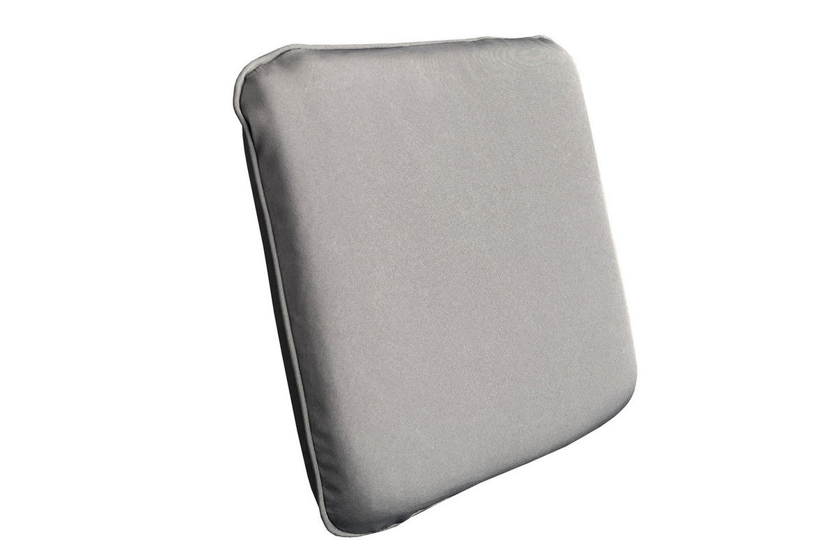 OUTDOOR SITZKISSEN COMFORT LINE Kunstfaser Anthrazit 40 cm - Anthrazit/Grau, Kunststoff/Textil (40/6/40cm) - riess-ambiente