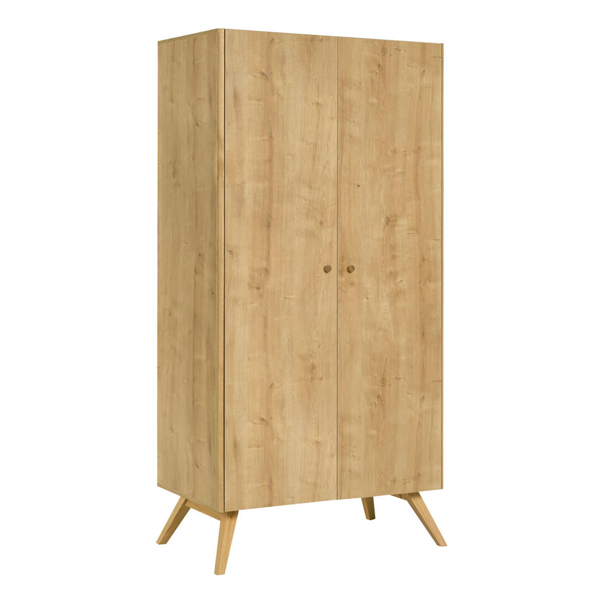 SKŘÍŇ 2DVEŘOVÁ Dřevo - hnědá, kompozitní dřevo (58/207.5/101cm) - Petits-meubles