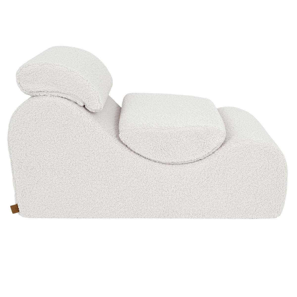 WELLENLIEGE aus Schaumstoff für Kinder, Bearly, Cremig - Creme, Textil (60/55/120cm) - MeowBaby