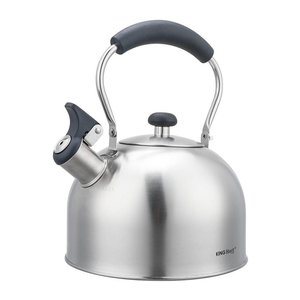 WASSERKESSEL Silber 22/22/25 cm KH1859 - Silberfarben, Metall (22cm) - Kinghoff 