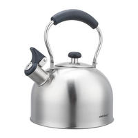 WASSERKESSEL Silber 22/22/25 cm KH1859 - Silberfarben, Metall (22cm) - Kinghoff 