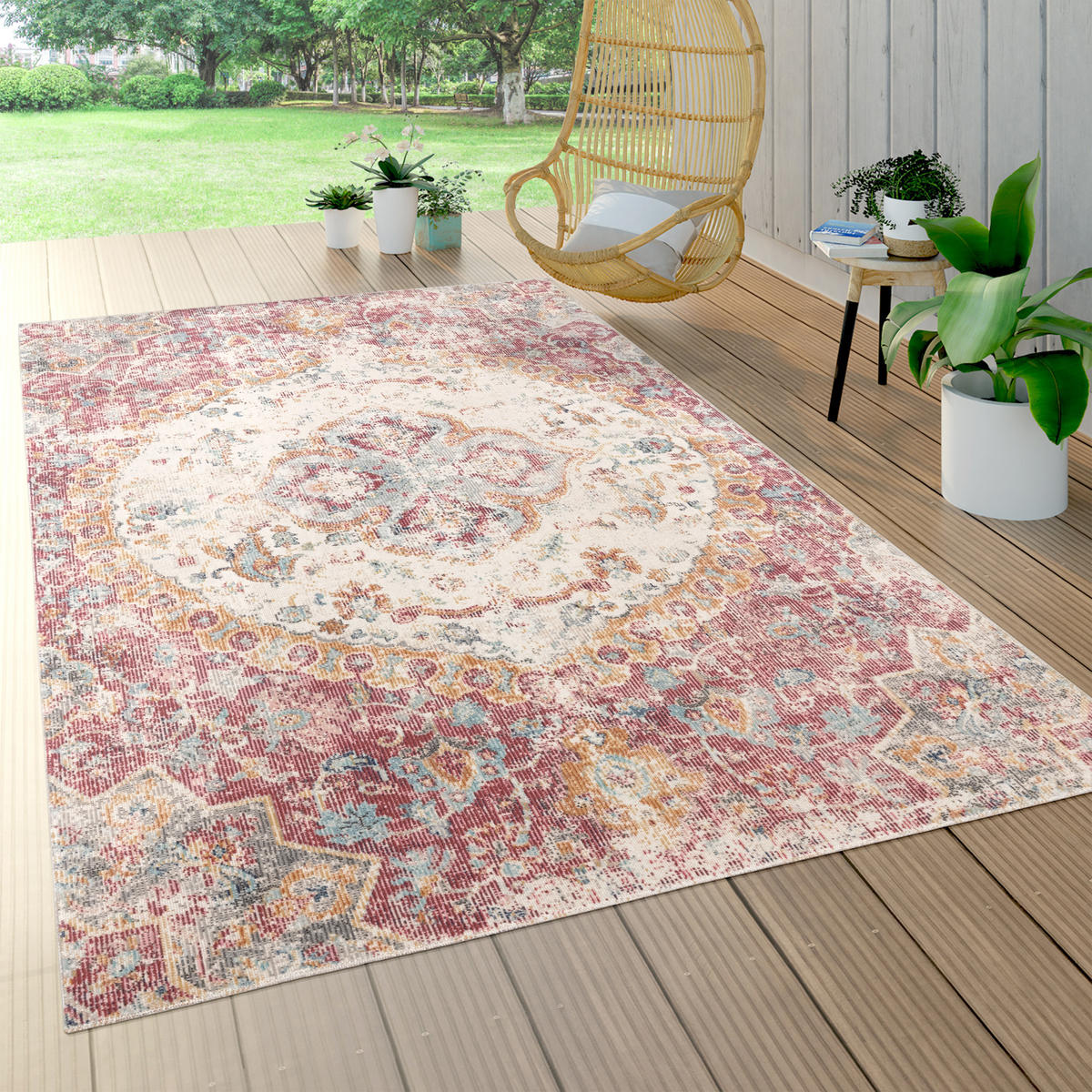 OUTDOORTEPPICH 60/100 cm Torres 271 - Koralle, Textil (60/100cm) - Paco Home