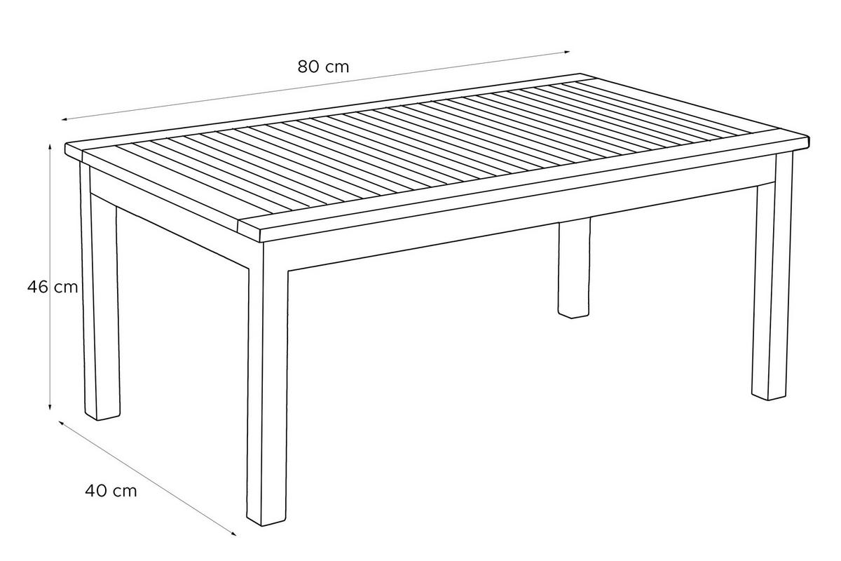 GARTENMÖBELSET TIMIDUS in Holz für 4 Personen, braun - Braun, Holz - KONSIMO®