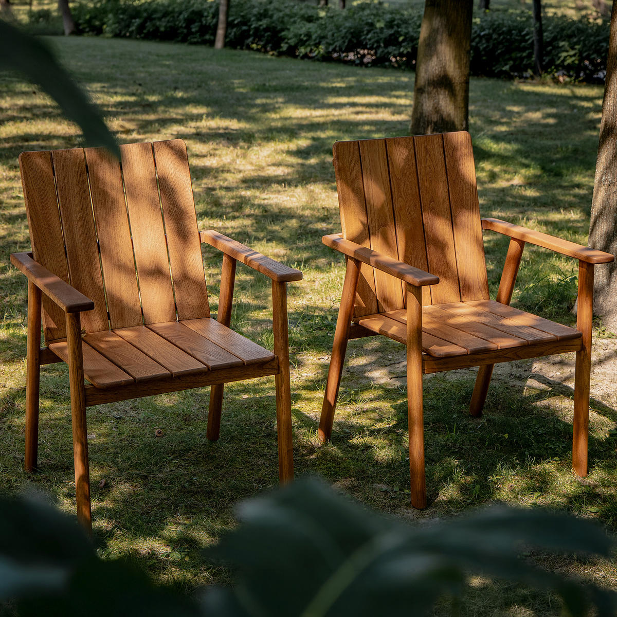 GARTENSTUHL ORTUS - Braun, Holz (61.5/89/60cm) - KONSIMO®