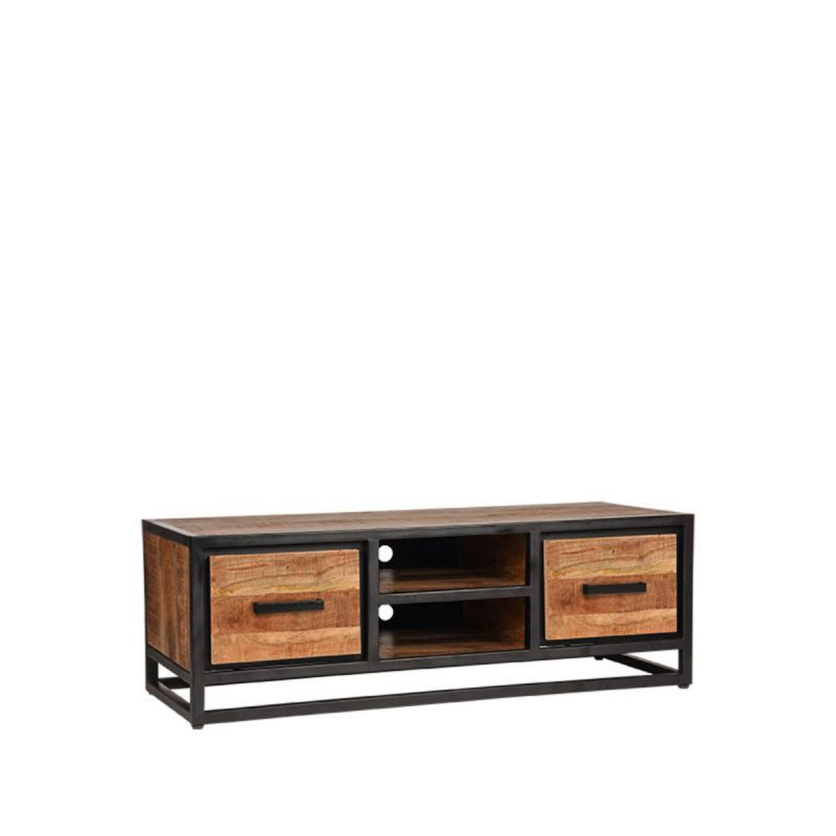 TV-MÖBEL Tampa Schwarz 45/120/40 cm - Schwarz, Holz (120/40/45cm) - LABEL51