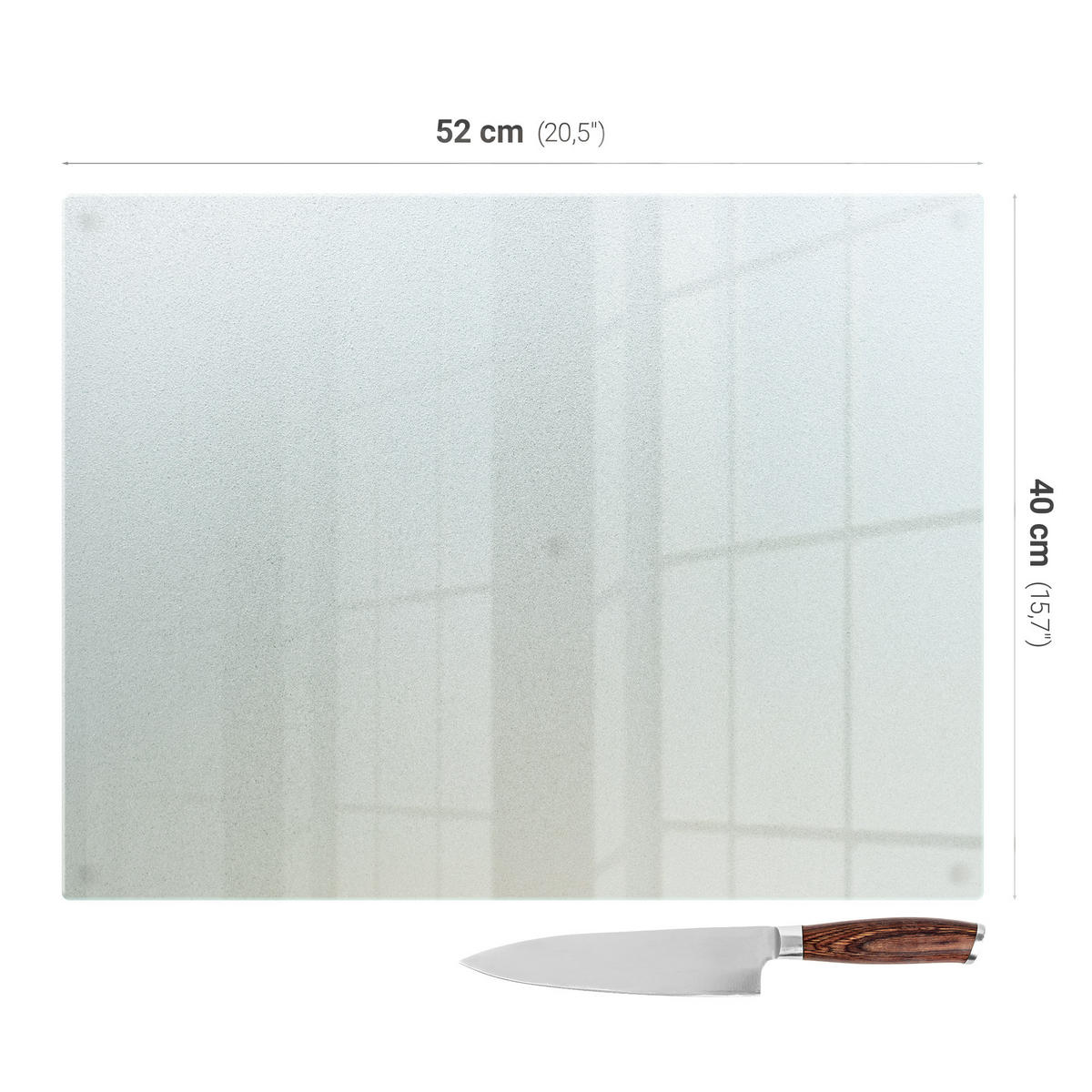 KÜCHENRÜCKWAND Glas 52x40 cm - Transparent, Glas (52/40/0.4cm) - Wallfluent