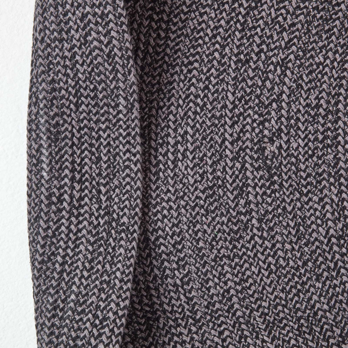 TEPPICH Melange geflochten rund 120 cm - Dunkelgrau, Textil (120/120cm) - Homescapes