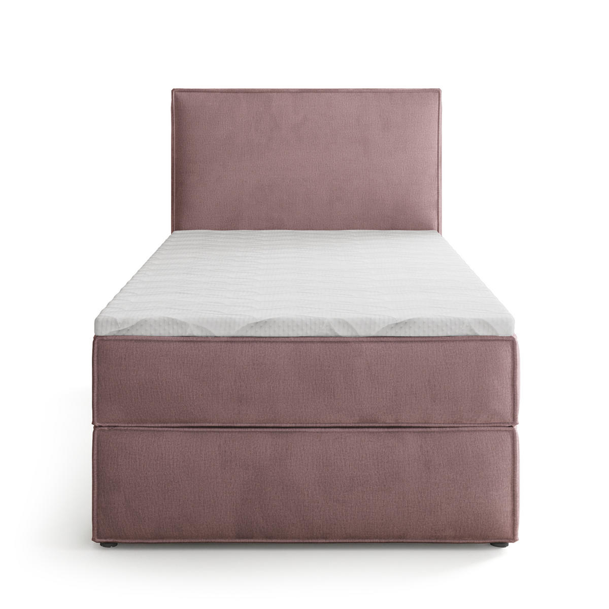 POSTEL Boxspring PELLIO 90x200 cm Vřesová - šeříková, kompozitní dřevo/textil (90/200cm) - MASSENO
