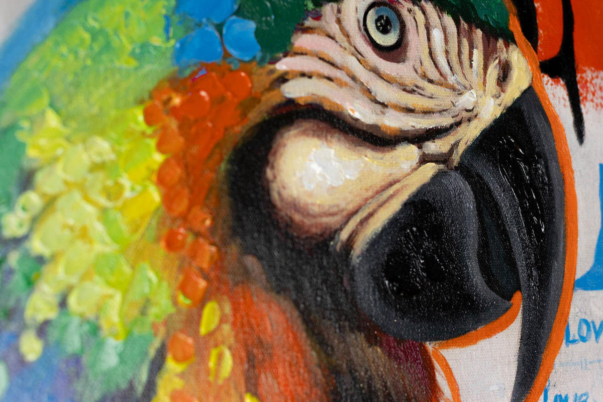 ACRYLBILD HANDGEMALT 60/90 cm - Multicolor, Holz/Textil (60/90cm) - KUNSTLOFT