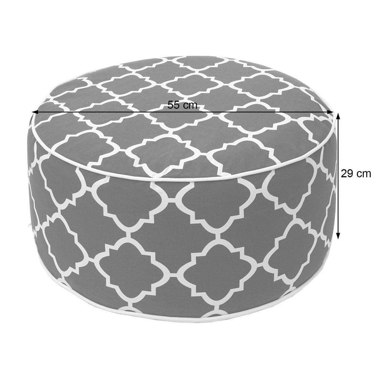 SITZHOCKER Mehrfarbig - Multicolor, Textil (55/29/55cm) - MCW